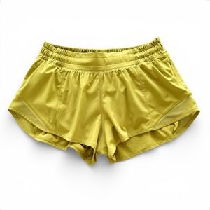Lululemon Hotty Hot Short II High Rise 2.5" Inseam Golden Lime Women's 6 Reg